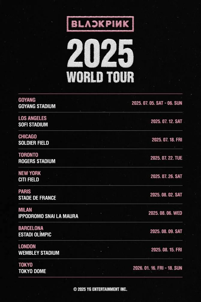 BLACKPINK 2025 тур: как купить билеты на sold-out шоу