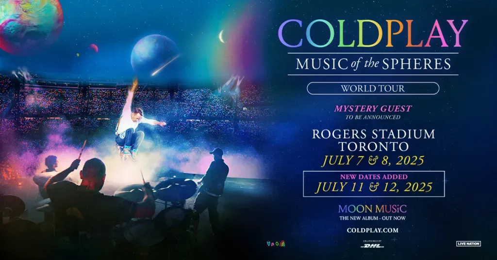 Coldplay в Торонто: как купить билеты на тур Music of the Spheres