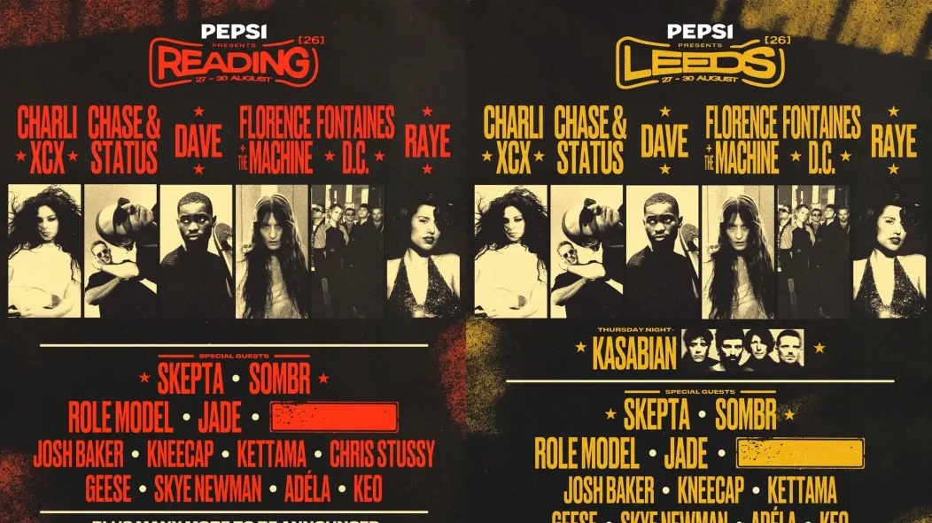 Reading & Leeds 2026: Charli XCX, Florence + The M...