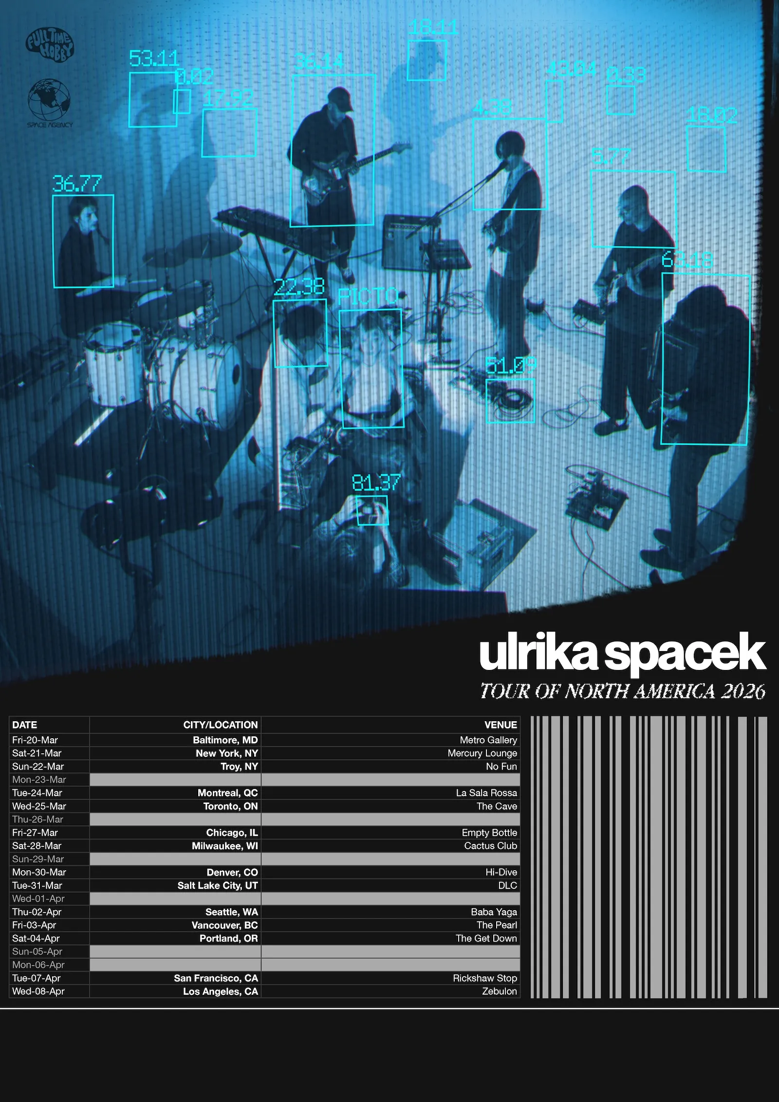 Ulrika Spacek: Тур по Северной Америке в 2026 году